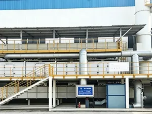 Activated carbon adsorption-desorption unit