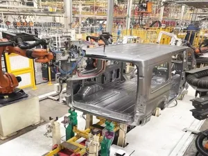 Automotive Body-in-White Welding Line Display