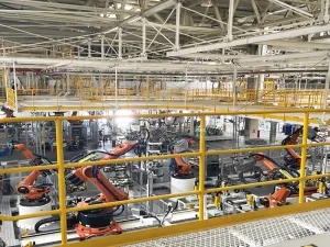 Automotive Body-in-White Welding Line Display