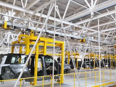 Friction conveyor line